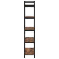 Produktbild för Hyllsystem Rökt ek 100 x 33,5 x 178 cm Konstruerat trä