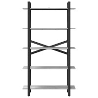 Produktbild för Hyllsystem Grå Sonoma 100 x 33,5 x 178 cm Konstruerat trä