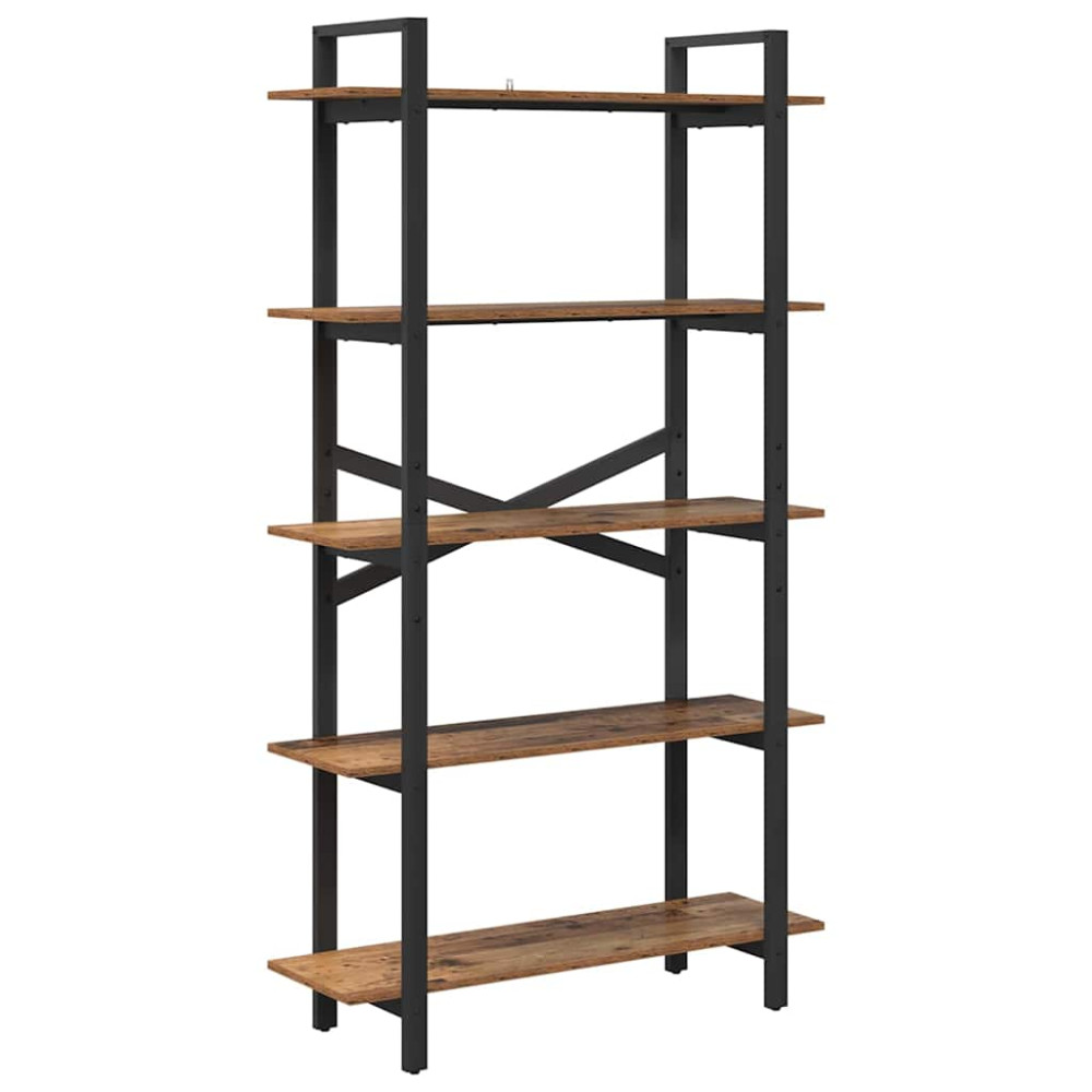 Produktbild för Hyllsystem Gammalt trä 100 x 33,5 x 178 cm Konstruerat trä
