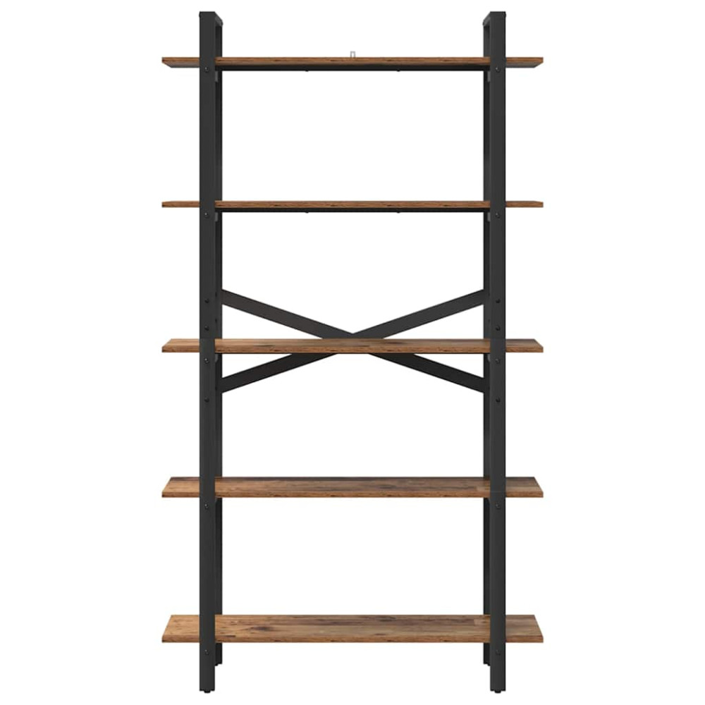 Produktbild för Hyllsystem Gammalt trä 100 x 33,5 x 178 cm Konstruerat trä