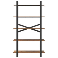 Produktbild för Hyllsystem Gammalt trä 100 x 33,5 x 178 cm Konstruerat trä