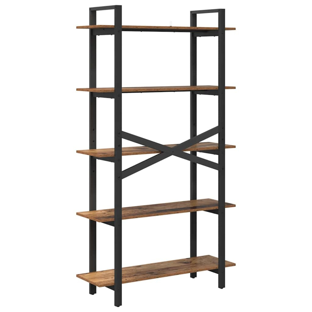 Produktbild för Hyllsystem Gammalt trä 100 x 33,5 x 178 cm Konstruerat trä