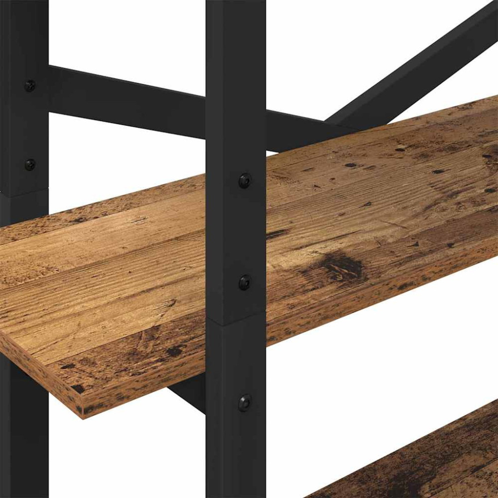 Produktbild för Hyllsystem Gammalt trä 100 x 33,5 x 178 cm Konstruerat trä