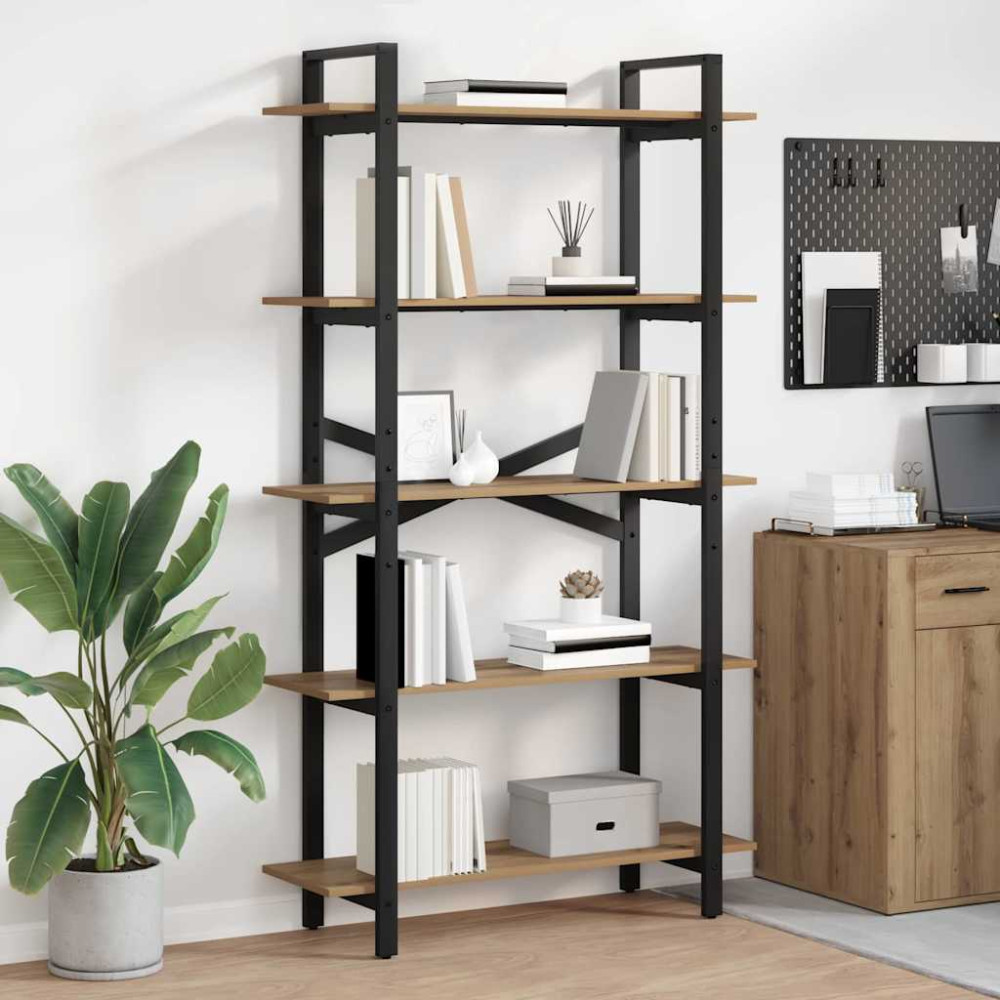 Produktbild för Hyllsystem Artisan Ek 100 x 33,5 x 178 cm Konstruerat trä