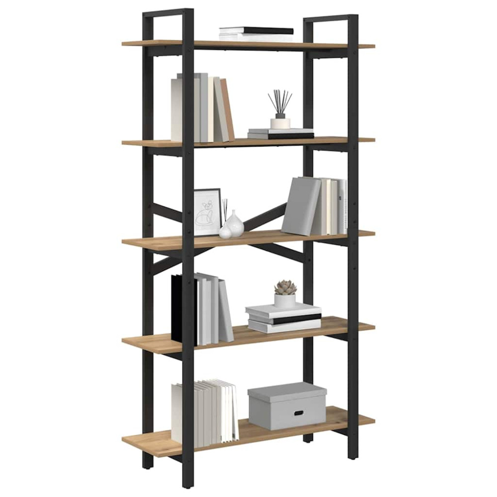 Produktbild för Hyllsystem Artisan Ek 100 x 33,5 x 178 cm Konstruerat trä