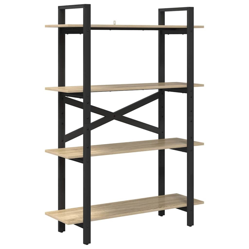 Produktbild för Hyllsystem Sonoma-ek 100 x 33,5 x 140 cm Konstruerat trä