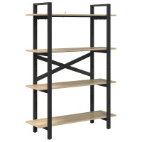 Produktbild för Hyllsystem Sonoma-ek 100 x 33,5 x 140 cm Konstruerat trä