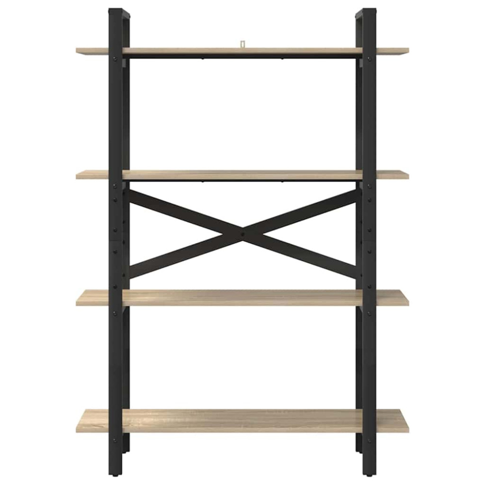 Produktbild för Hyllsystem Sonoma-ek 100 x 33,5 x 140 cm Konstruerat trä