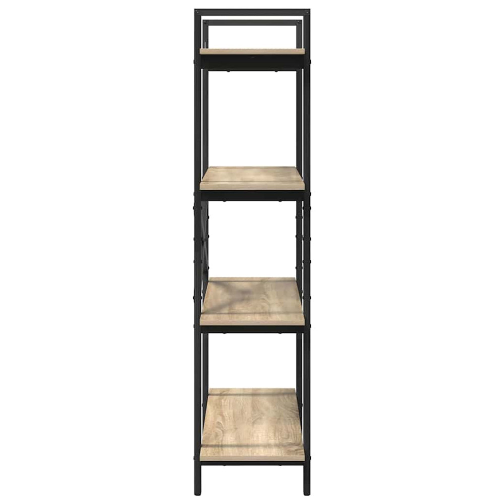 Produktbild för Hyllsystem Sonoma-ek 100 x 33,5 x 140 cm Konstruerat trä