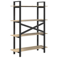 Produktbild för Hyllsystem Sonoma-ek 100 x 33,5 x 140 cm Konstruerat trä