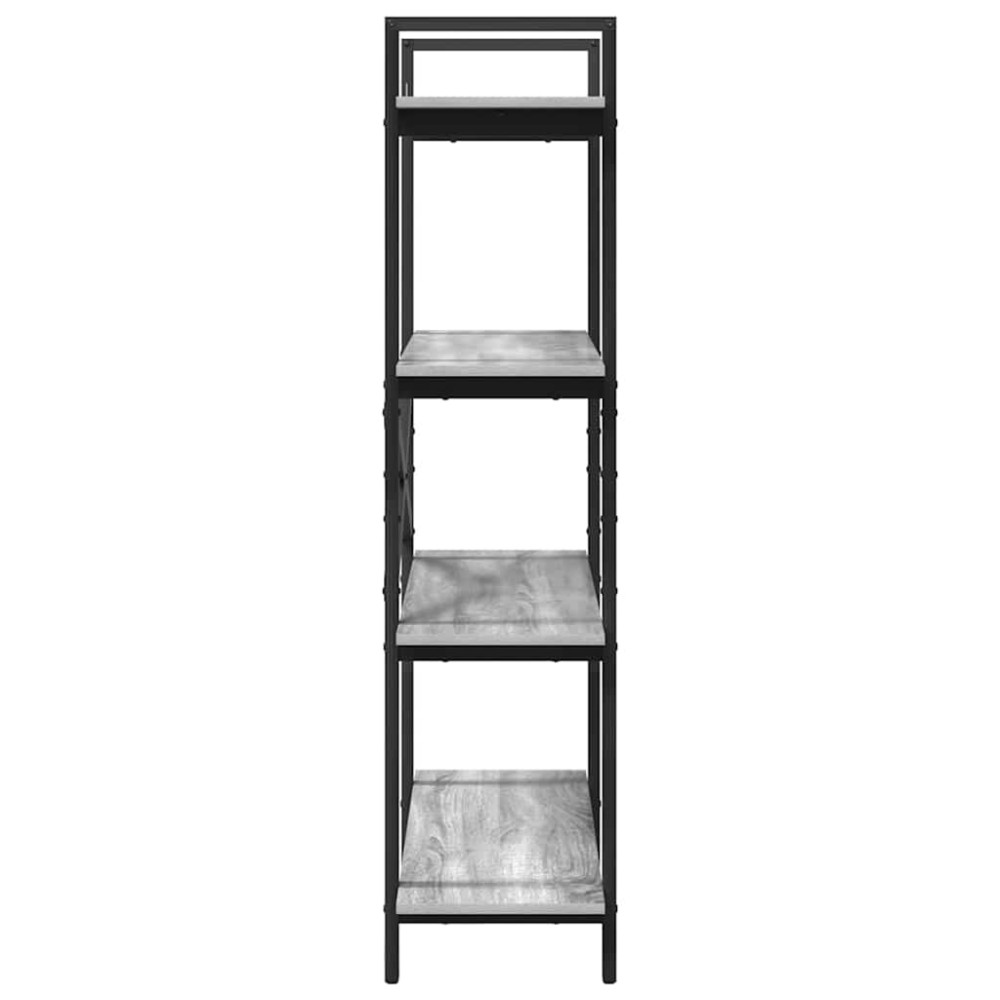 Produktbild för Hyllsystem Grå Sonoma 100 x 33,5 x 140 cm Konstruerat trä
