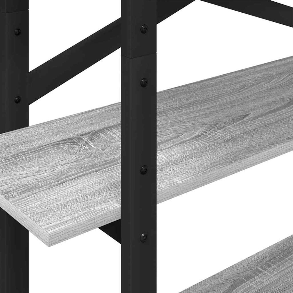 Produktbild för Hyllsystem Grå Sonoma 100 x 33,5 x 140 cm Konstruerat trä