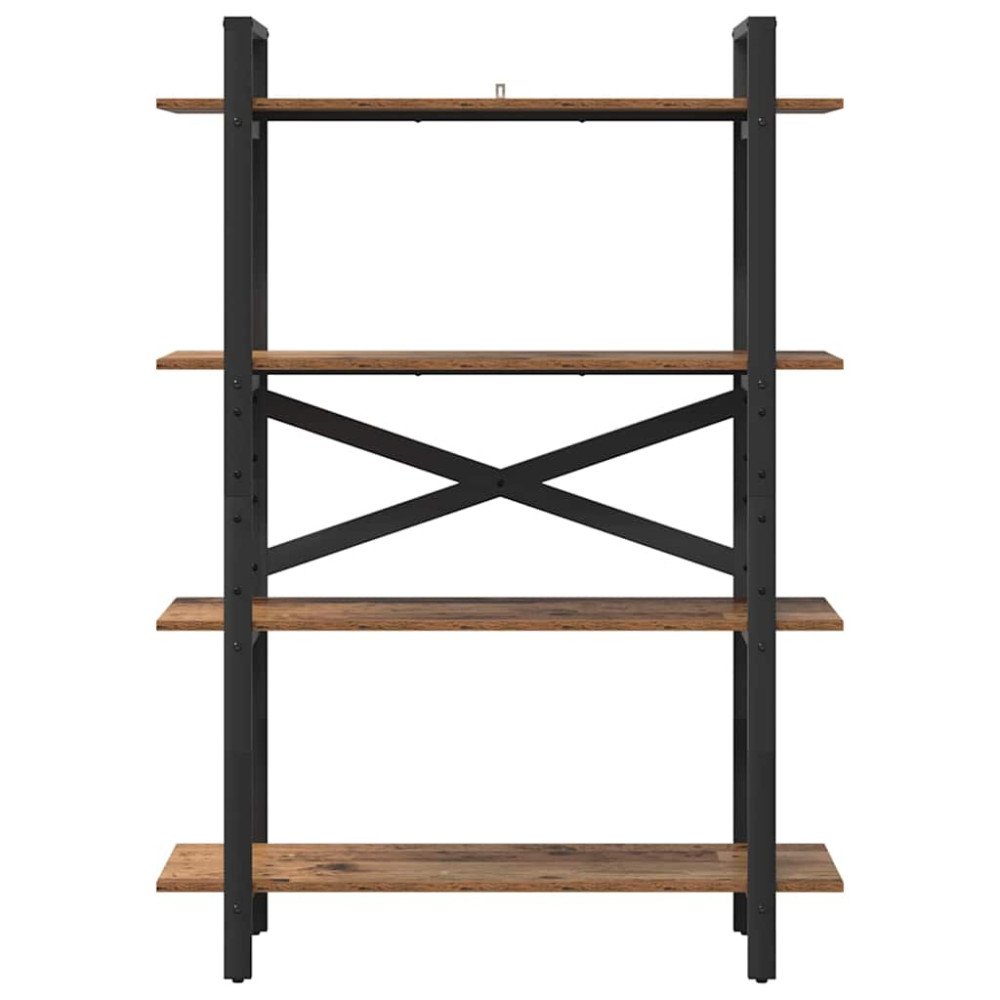 Produktbild för Hyllsystem Gammalt trä 100 x 33,5 x 140 cm Konstruerat trä