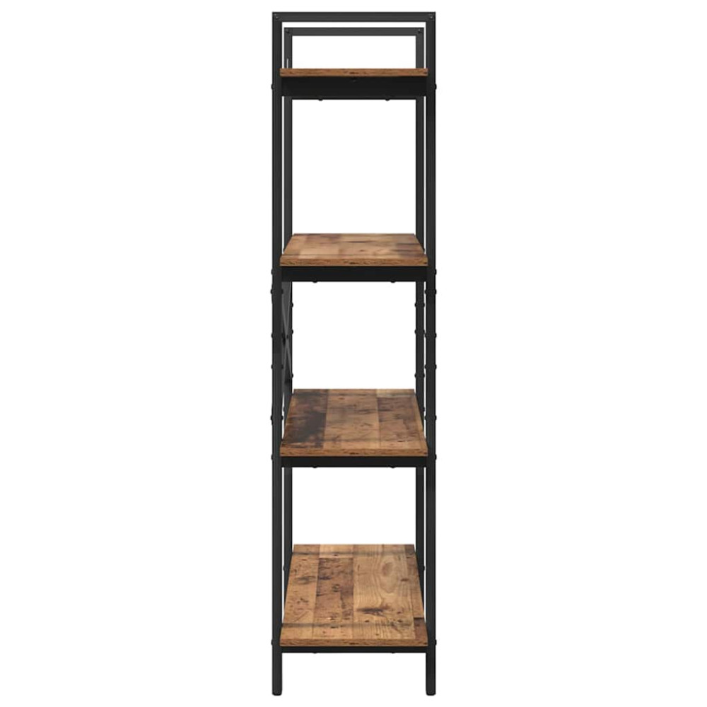 Produktbild för Hyllsystem Gammalt trä 100 x 33,5 x 140 cm Konstruerat trä