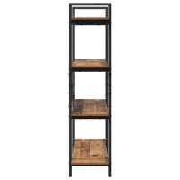 Produktbild för Hyllsystem Gammalt trä 100 x 33,5 x 140 cm Konstruerat trä