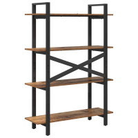 Produktbild för Hyllsystem Gammalt trä 100 x 33,5 x 140 cm Konstruerat trä