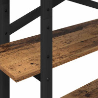 Produktbild för Hyllsystem Gammalt trä 100 x 33,5 x 140 cm Konstruerat trä