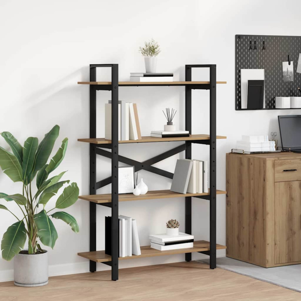 Produktbild för Hyllsystem Artisan Ek 100 x 33,5 x 140 cm Konstruerat trä