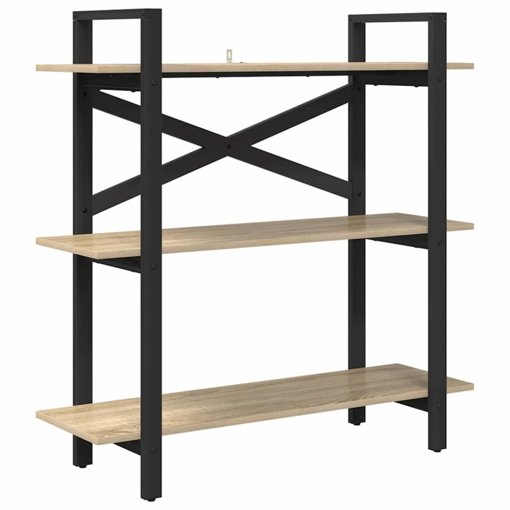 Produktbild för Hyllsystem Sonoma-ek 100 x 33,5 x 102 cm Konstruerat trä
