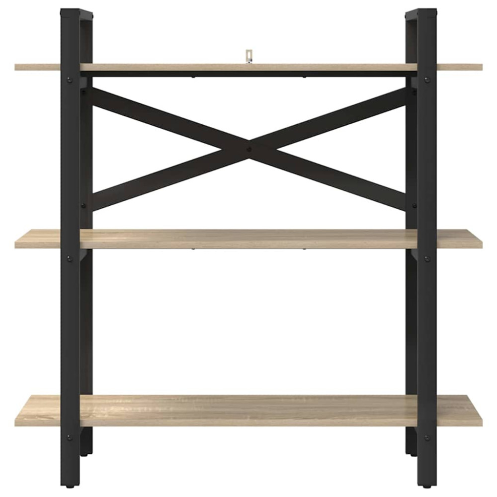 Produktbild för Hyllsystem Sonoma-ek 100 x 33,5 x 102 cm Konstruerat trä