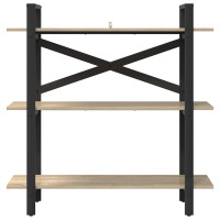 Produktbild för Hyllsystem Sonoma-ek 100 x 33,5 x 102 cm Konstruerat trä