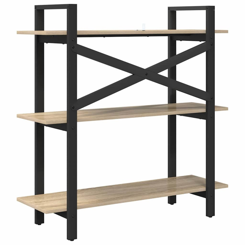 Produktbild för Hyllsystem Sonoma-ek 100 x 33,5 x 102 cm Konstruerat trä