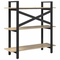 Produktbild för Hyllsystem Sonoma-ek 100 x 33,5 x 102 cm Konstruerat trä