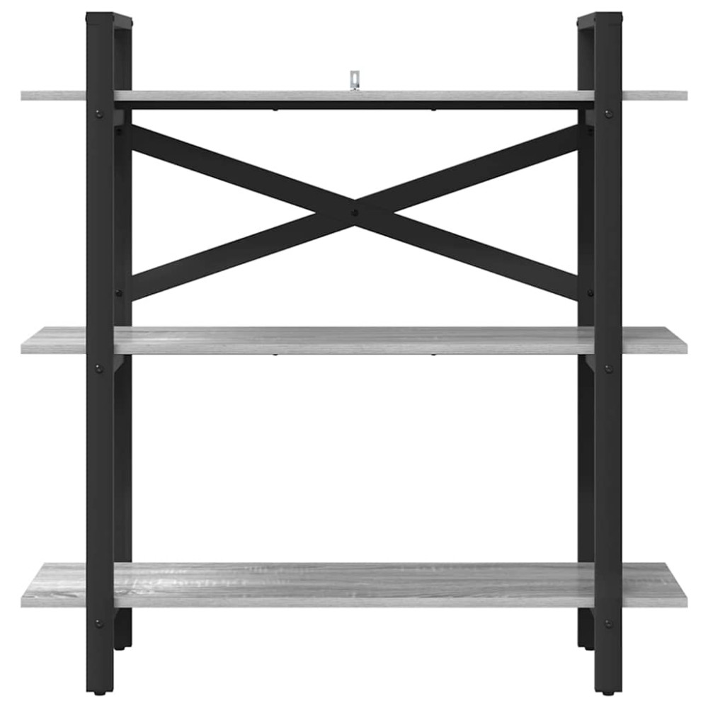 Produktbild för Hyllsystem Grå Sonoma 100 x 33,5 x 102 cm Konstruerat trä