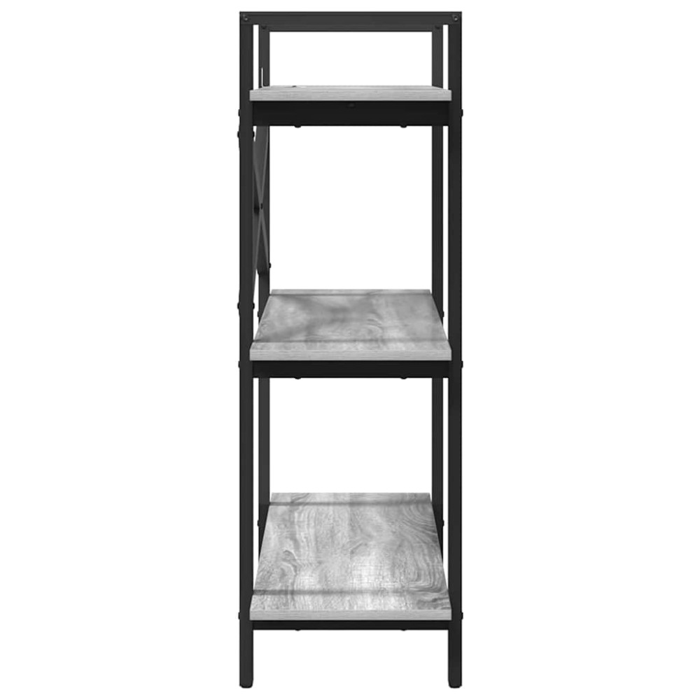 Produktbild för Hyllsystem Grå Sonoma 100 x 33,5 x 102 cm Konstruerat trä