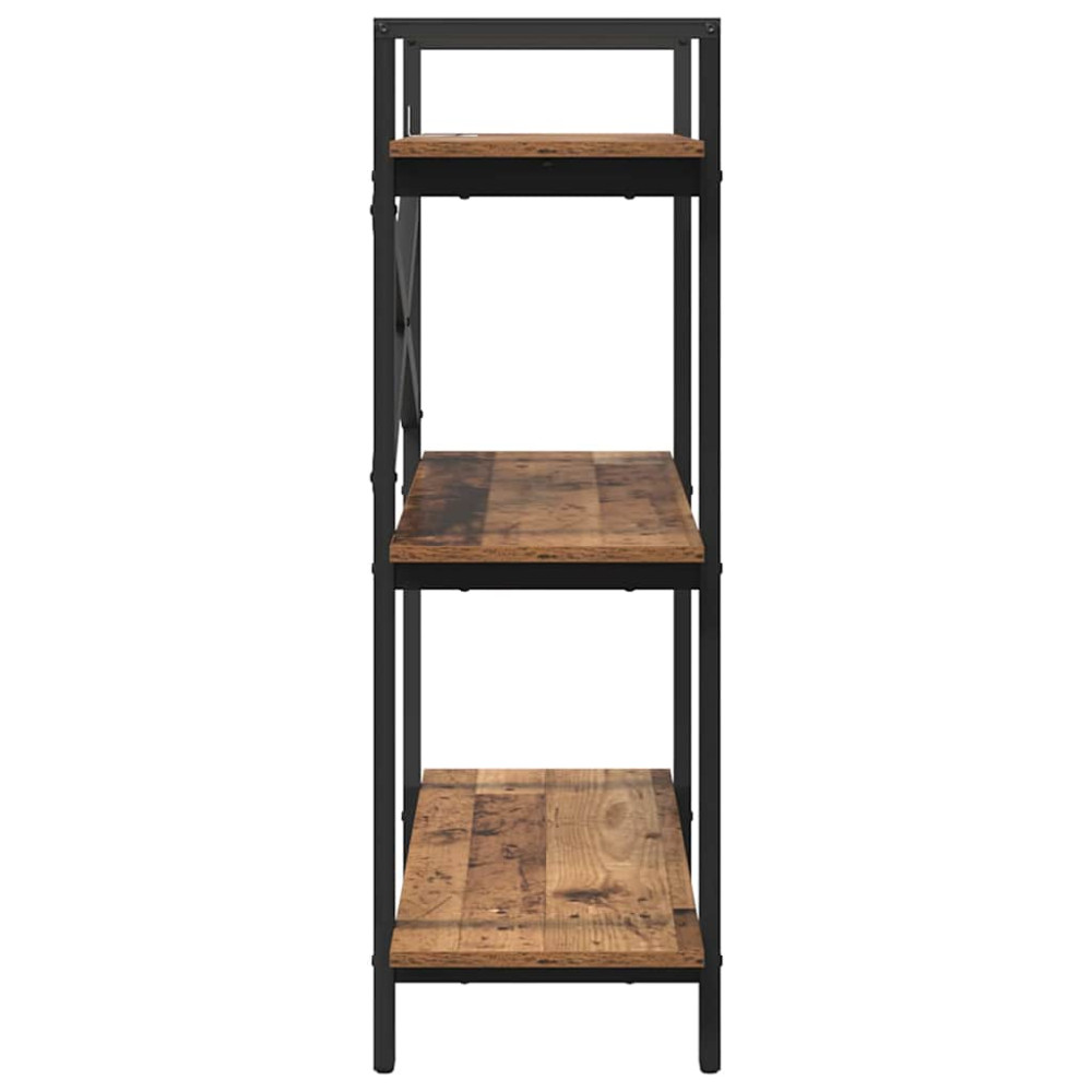 Produktbild för Hyllsystem Gammalt trä 100 x 33,5 x 102 cm Konstruerat trä