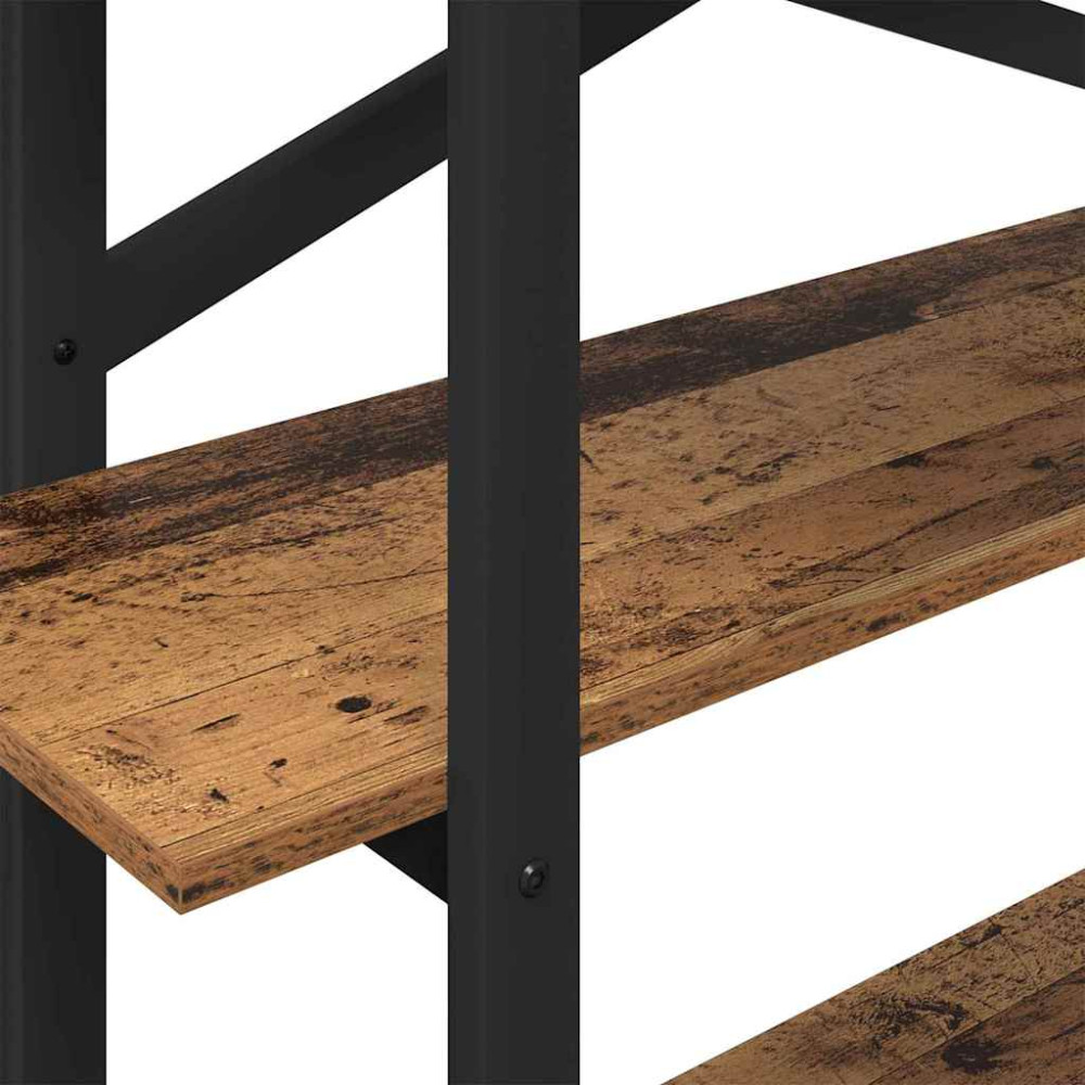 Produktbild för Hyllsystem Gammalt trä 100 x 33,5 x 102 cm Konstruerat trä