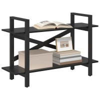 Produktbild för Hyllsystem Svart Ek 100 x 33,5 x 64 cm Konstruerat trä