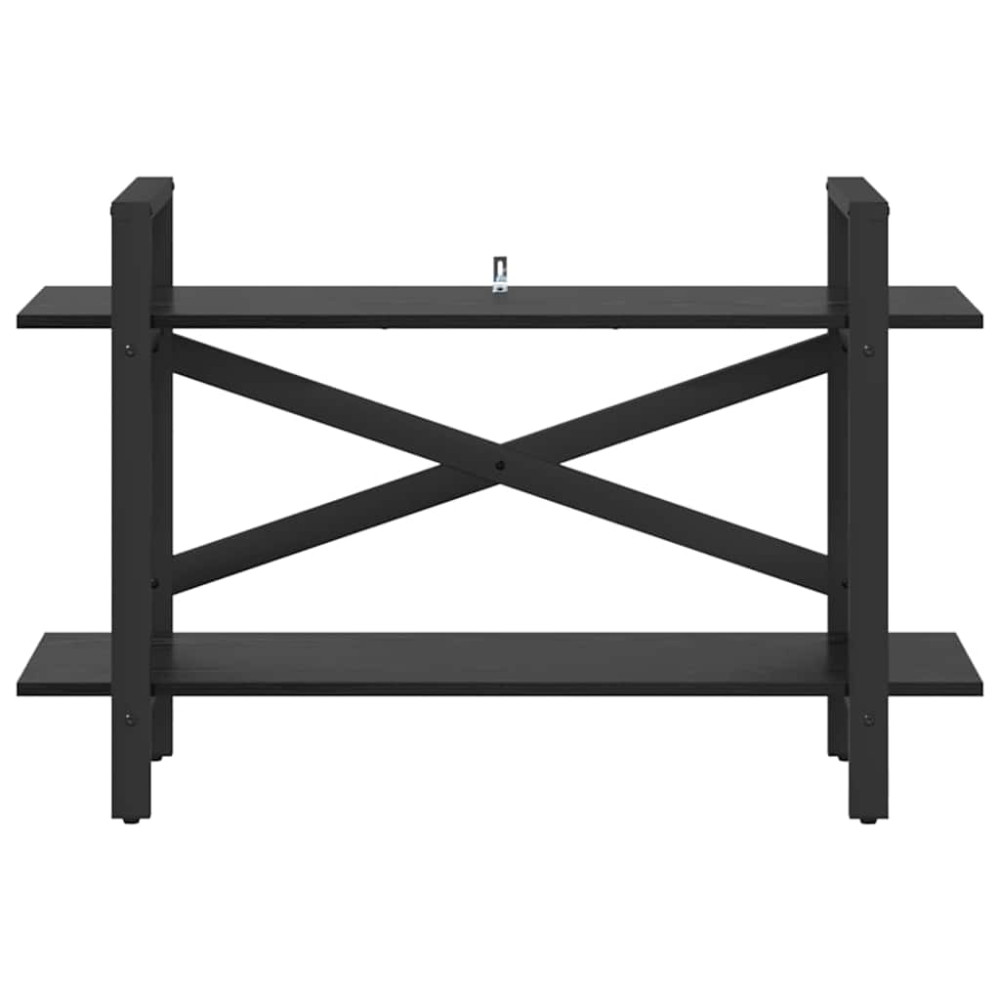 Produktbild för Hyllsystem Svart Ek 100 x 33,5 x 64 cm Konstruerat trä