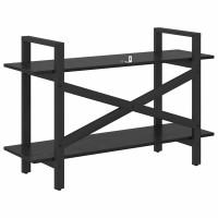 Produktbild för Hyllsystem Svart Ek 100 x 33,5 x 64 cm Konstruerat trä