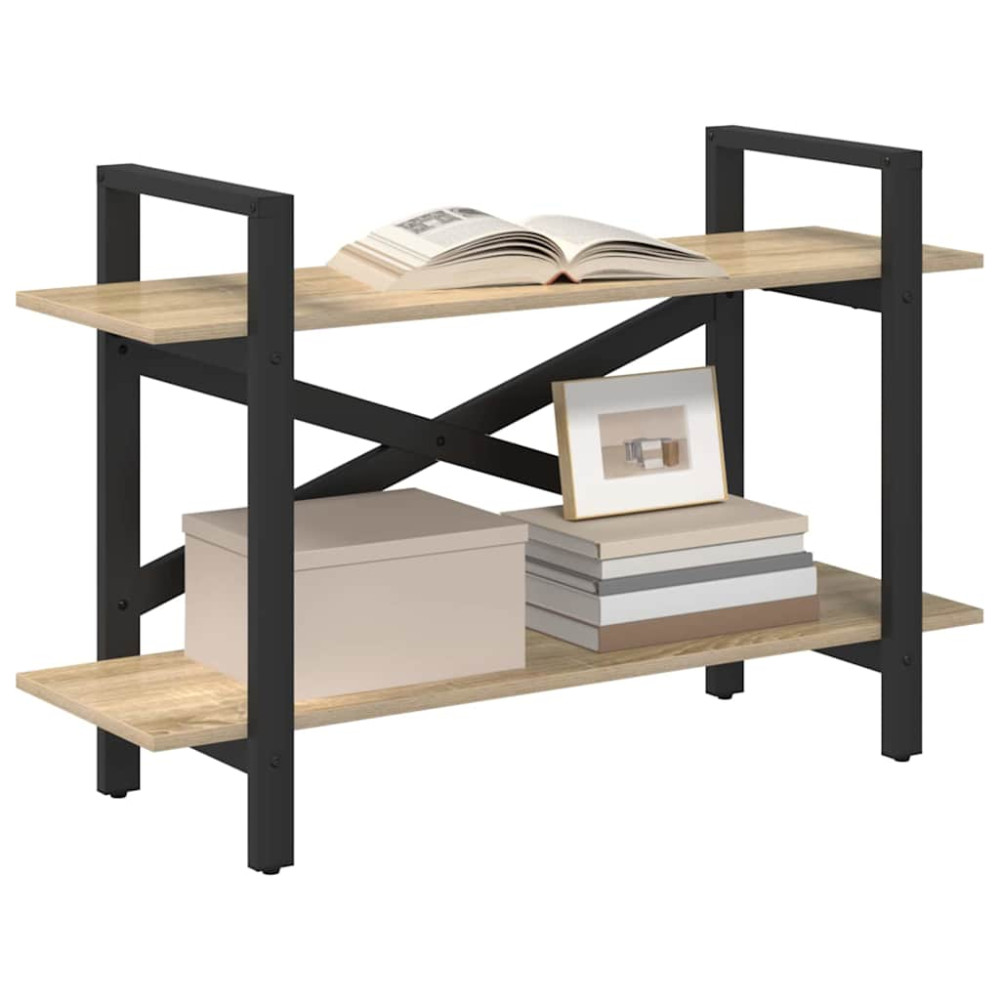 Produktbild för Hyllsystem Sonoma-ek 100 x 33,5 x 64 cm Konstruerat trä