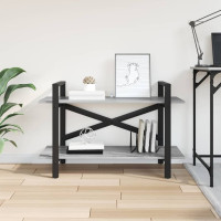 Produktbild för Hyllsystem Grå Sonoma 100 x 33,5 x 64 cm Konstruerat trä