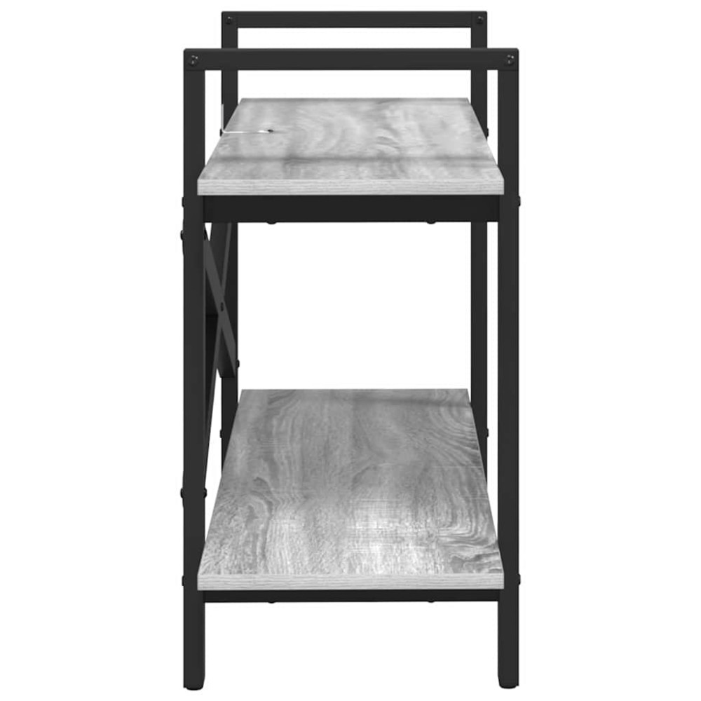 Produktbild för Hyllsystem Grå Sonoma 100 x 33,5 x 64 cm Konstruerat trä
