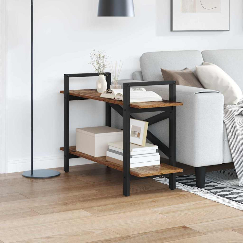 Produktbild för Hyllsystem Gammalt trä 100 x 33,5 x 64 cm Konstruerat trä