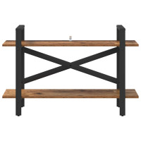 Produktbild för Hyllsystem Gammalt trä 100 x 33,5 x 64 cm Konstruerat trä