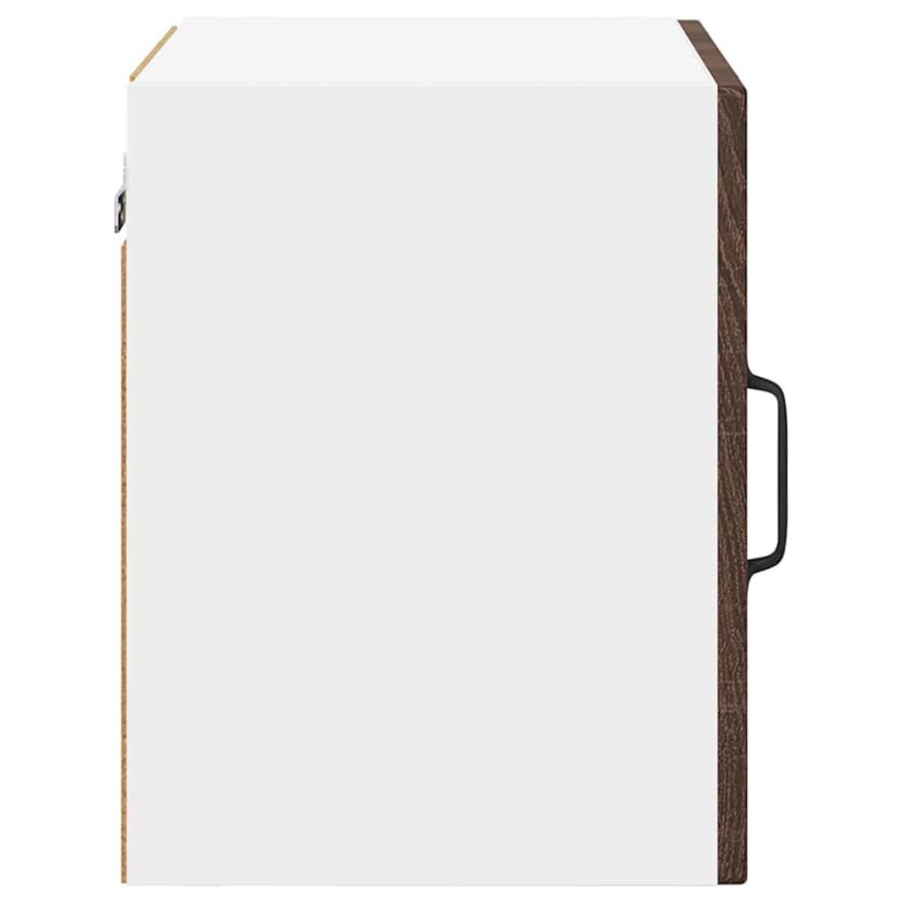 Produktbild för Väggglasförråd PORTO 2 pcs Brun Ek 40 x 31 x 40 cm