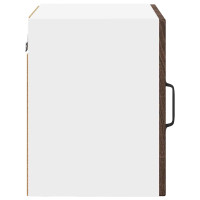 Produktbild för Väggglasförråd PORTO 2 pcs Brun Ek 40 x 31 x 40 cm