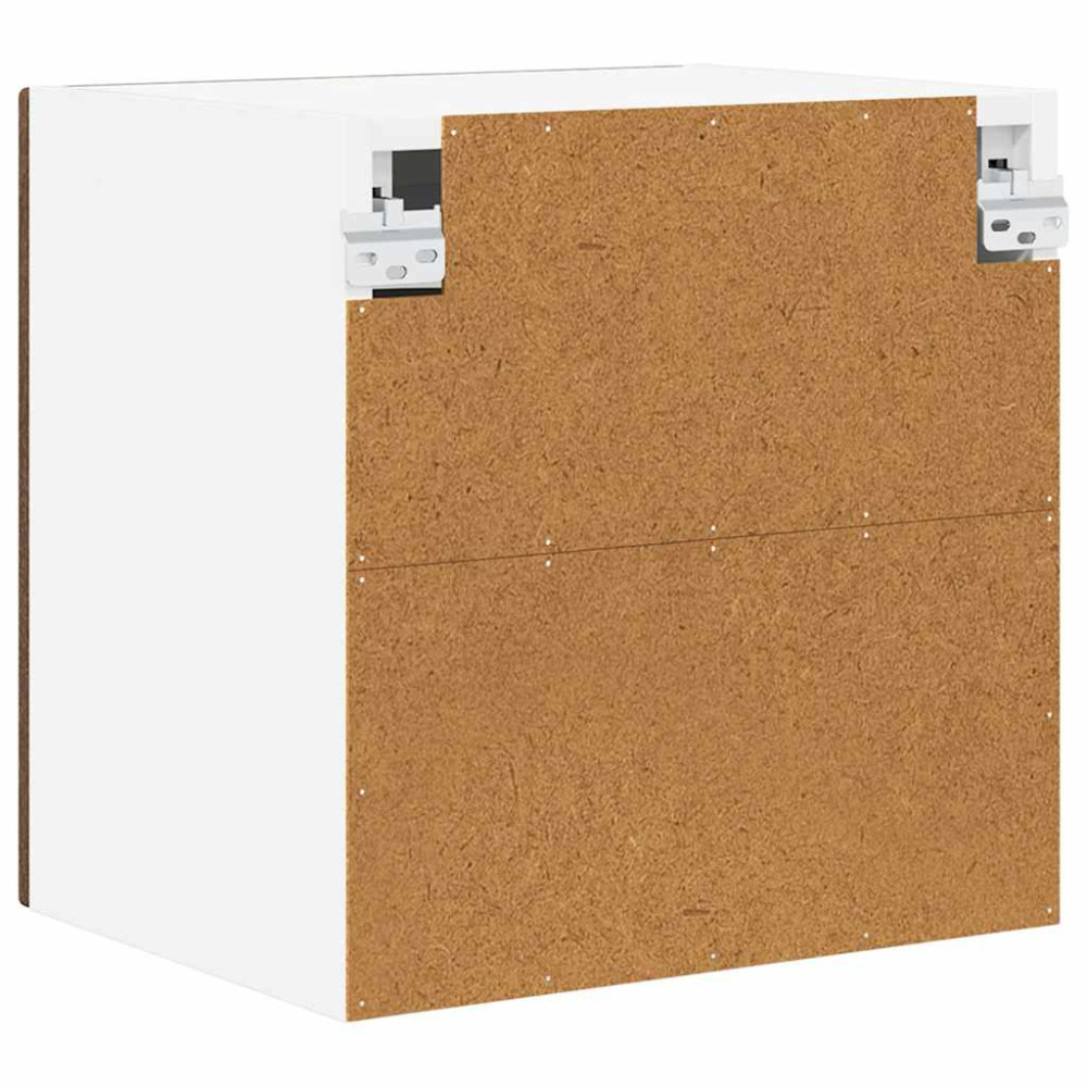 Produktbild för Väggglasförråd PORTO 2 pcs Brun Ek 40 x 31 x 40 cm