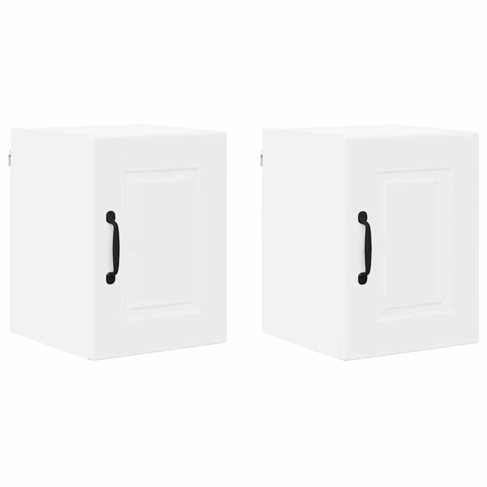 Produktbild för Väggskåp PORTO 2 pcs Vit 30 x 31 x 40 cm Konstruerat trä