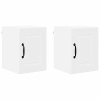 Produktbild för Väggskåp PORTO 2 pcs Vit 30 x 31 x 40 cm Konstruerat trä