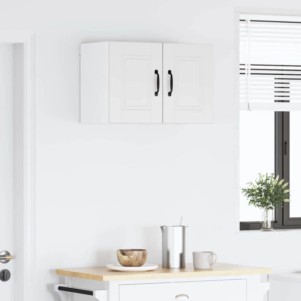 Produktbild för Väggskåp PORTO 2 pcs Vit 30 x 31 x 40 cm Konstruerat trä