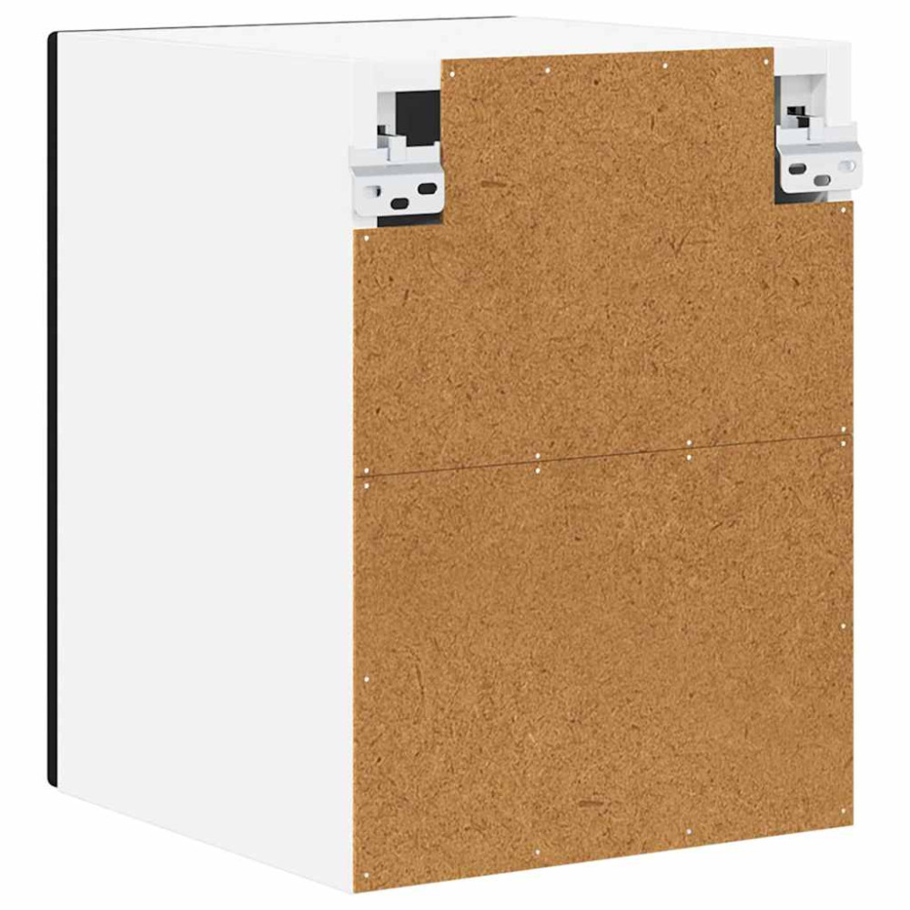 Produktbild för Väggskåp PORTO Svart 30 x 31 x 40 cm Konstruerat trä