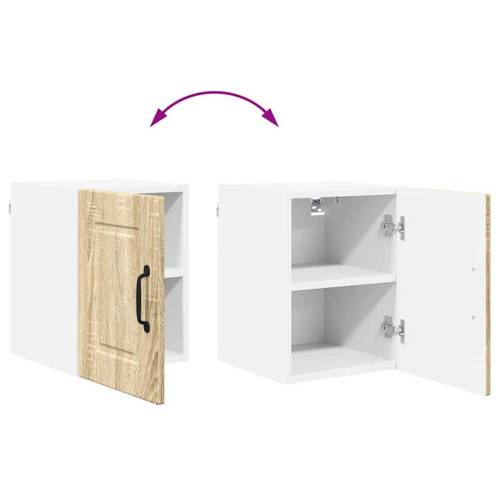 Produktbild för Väggskåp PORTO 2 pcs Sonoma-ek 30 x 31 x 40 cm Konstruerat trä