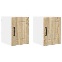 Produktbild för Väggskåp PORTO 2 pcs Sonoma-ek 30 x 31 x 40 cm Konstruerat trä