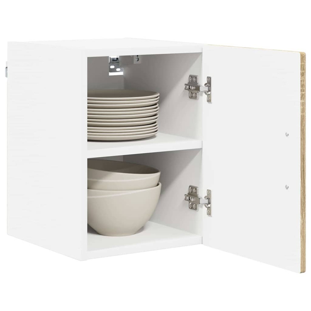 Produktbild för Väggskåp PORTO 2 pcs Sonoma-ek 30 x 31 x 40 cm Konstruerat trä