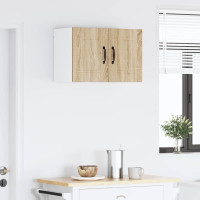 Produktbild för Väggskåp PORTO 2 pcs Sonoma-ek 30 x 31 x 40 cm Konstruerat trä